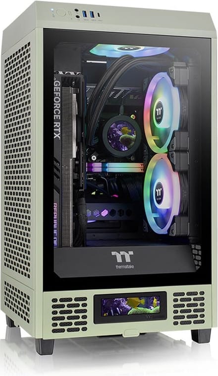 Thermaltake The Tower 200 - Case - Tower - Green