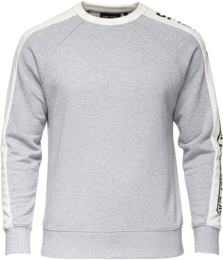 OMBRE Sweater - Regular Fit - Katoen - Lange Mouw Grijs Gemêleerd M