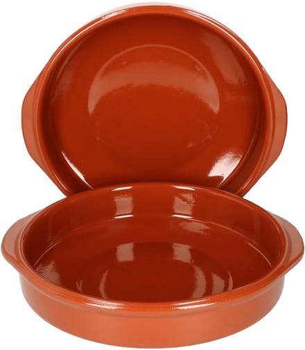 Set van 2 Cazuela kleikommen Bernd met handgrepen 25,5cm XXL - 99503