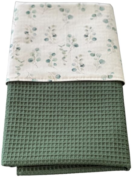 baby deken kinderwagen deken wieg deken donker groen eucalyptus 60 x 90 cm