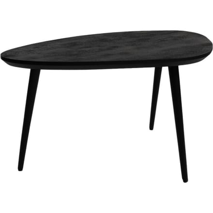 Salontafel Manon Zwart 80 x 50 cm - Organisch - Japandi