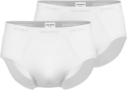 CECEBA New Classics Herenslip met gulp - 2-pack - Wit