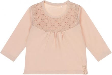 Dirkje-Baby Meisjes T-Shirt Ls-Light Pink