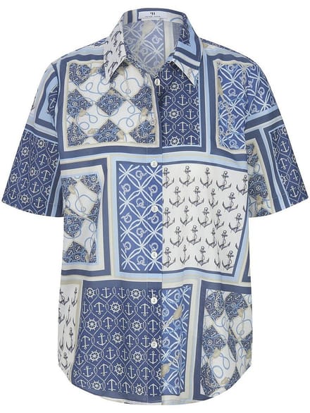 Blouse Van Peter Hahn blauw