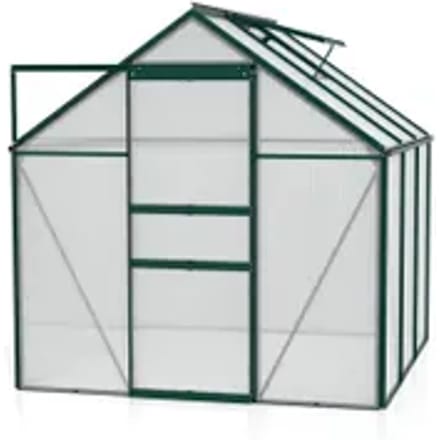 Vitavia Tuinkas Kit Comet 3800 - Polycarbonaat - 4mm - 3,8m² - 195x195x197cm - Smaragd