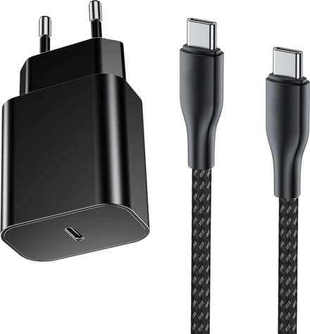 Snellader geschikt voor iPhone 15, 16 Pro Max - Oplader Set - 1 Meter