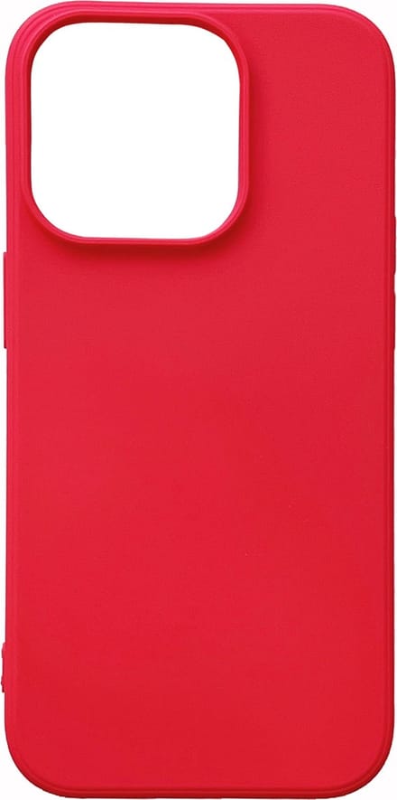Casemania Hoesje Geschikt voor Apple iPhone 14 Pro - Rood - Microfiber Siliconen Back Cover