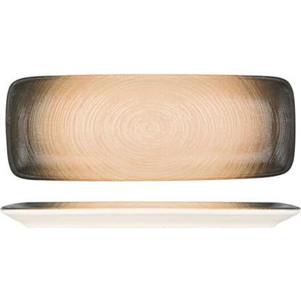 ID Fine Serveerschaal - Canyon - Porselein - 34x16 cm - set van 2