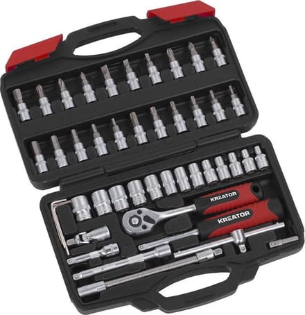 Kreator KRT500117 Dopsleutelset - 40 delig - 1/4