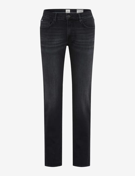 Brax Heren Jeans  Style CHUCK BALCK USED, denim zwart, maat 36/36