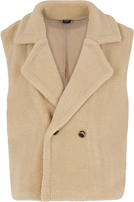 Protest Prtbrody – Bodywarmer Dames – Knoopsluiting – Teddy