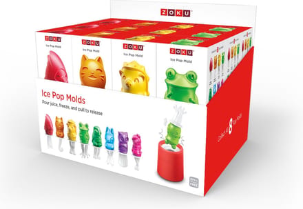 Zoku - Pop Maker Animal Display Set van 24 Stuks - Polypropyleen - Multicolor