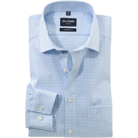 OLYMP Luxor Overhemd, Modern Fit, Global Kent, Bleu