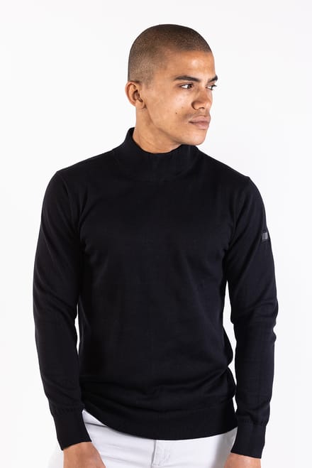 Presly & Sun - Heren Trui Jordan Turtle Pullover - Zwart - Maat XXL
