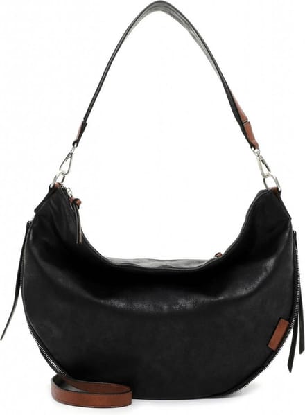 Tamaris Schoudertas Gritt Shoulderbag Black / Cognac Zwart