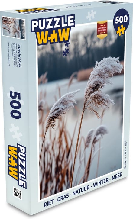 Puzzel Riet - Gras - Natuur - Winter - Meer - Legpuzzel - Puzzel 500 stukjes