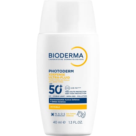 Bioderma XDefense Ultra Fluid SPF50+ Invisible Face Sunscreen for Protection Against Pollution 40ml
