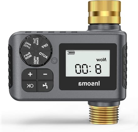 Slang Timer - Bewateringscomputer - Automatisch sproeien - Drie instellingen - 117 cm hoog - Grijs