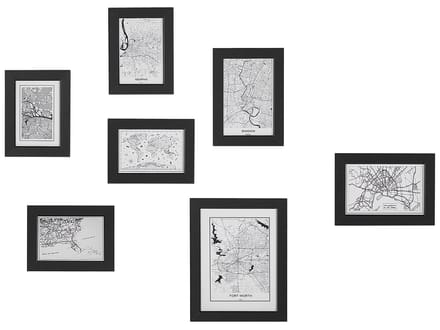 DENKORO - Wanddecoratie - Zwart - MDF