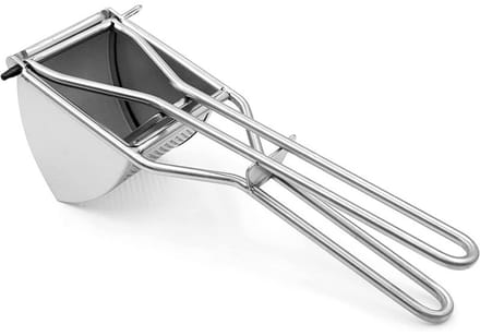 EXCITAT Aardappelpers - Aardappelstamper - Dumplingpers - Pannenkoekenpers - geschikt voor aardappelpuree, aardappelsap, groentepuree, fruitpuree pers - Roestvrij staal