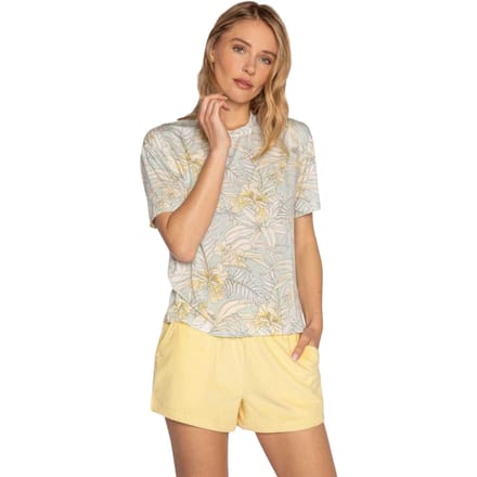 PJ Salvage Dames/Dames Tropisch T-Shirt (Munt)
