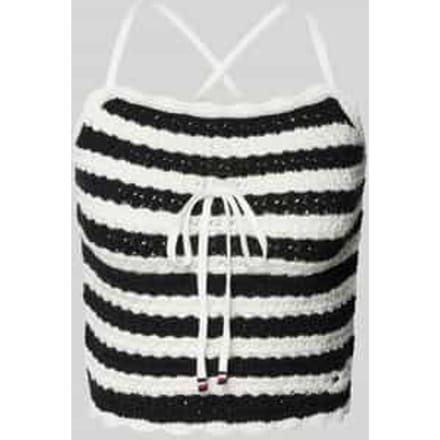 Gebreide top met streepmotief