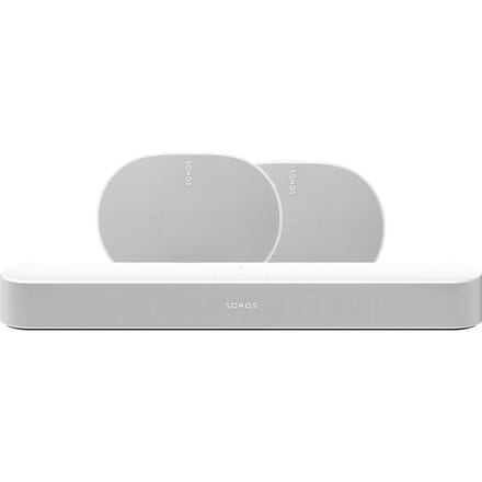 Sonos Beam Gen2 Wit + 2x Era 300 Wit
