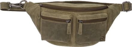 Hide & Stitches Idaho Heuptas - 100% Leer - Olijfgroen