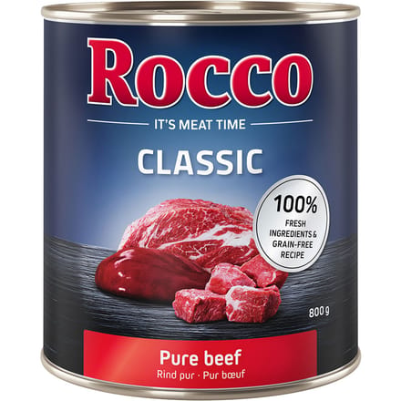 24x800g Rund Puur Rocco Hondenvoer