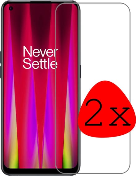 Screenprotector - 2 Stuks Geschikt voor OnePlus Nord CE 2 Lite - Extra Sterk - Beschermglas - Gehard Glas - Tempered Glass - Screen Protector