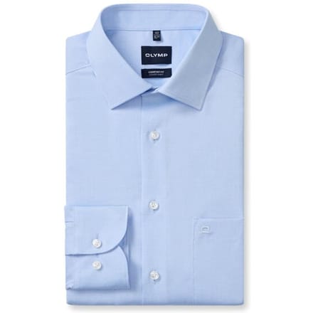 OLYMP Luxor Overhemd, Comfort Fit, New Kent, Bleu