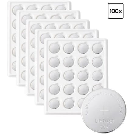 VOLTCRAFT Oplaadbare knoopcel LIR2032 Lithium 45 mAh 3.6 V 100 stuk(s)