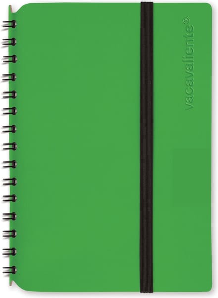 Vacavaliente - Notitieboek A6 - Gerecycled Leer - Groen