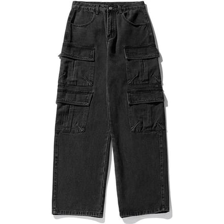 Zak Jeans Mannen Herfst Vintage Wijde Jeansbroek L zwart
