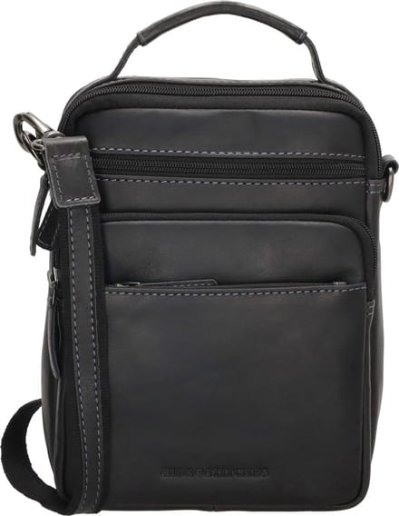 Hide & Stitches Japura Reportertas - 100% Leer - Zwart
