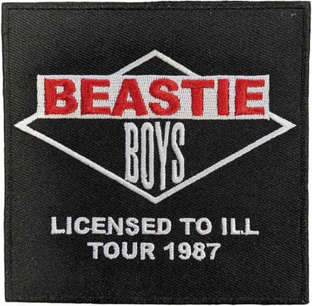 The Beastie Boys - Licensed To Ill Tour 1987 Patch - Zwart