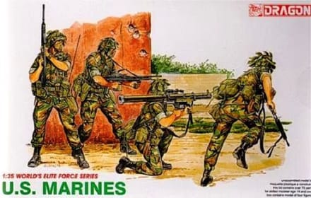 Dragon Modelbouwpakket Militaire voertuigen - 3007 U.S. Marines - Worlds Elite Force Series Plastic - 1:35 - Modelbouw