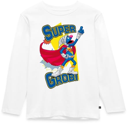 Sesamstraat Super Grobi Superheld Premium T-Shirt Kinderen