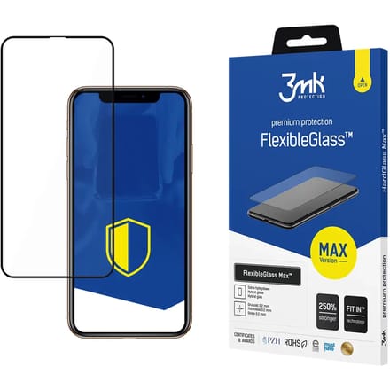 Apple iPhone 11 Pro Max Black - 3mk FlexibleGlass Max