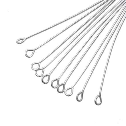 Kettelstiften (50 x 0.6 mm) Antiek Zilver (100 Stuks)