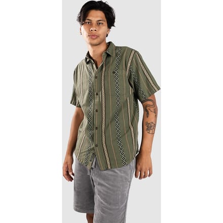 Passenger Chill Textured Organic Cotton Shirt patroon