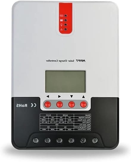 Zonne Laadregelaar - MPPT Controller - Energie Opladen - TVS Verlichtingsbescherming - 100VDC - Zwart