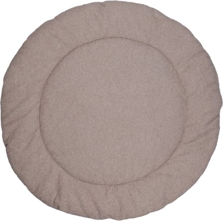 MamaLoes Teddy Boucle Nougat 90 cm Rond Omkeerbaar Boxkleed
