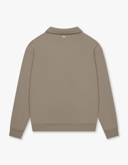 Croyez - Trui Olijf Croyez Etiquette Half-zip Sweaters Olijf Cr2-pf25-02