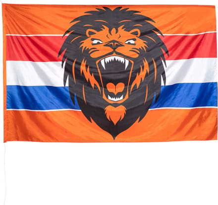 Oranje vlag brullende leeuw XXL 200x300cm