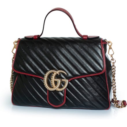 Gucci Marmont handtas in zwart