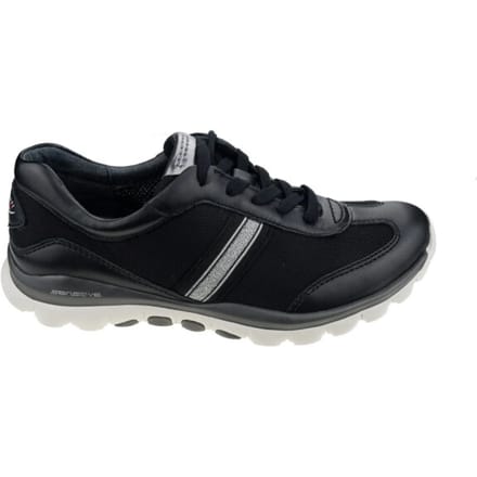 Gabor rollingsoft sensitive 56.966.67 - dames rollende wandelsneaker - Zwart - maat 38.5 (EU) 5.5 (UK)