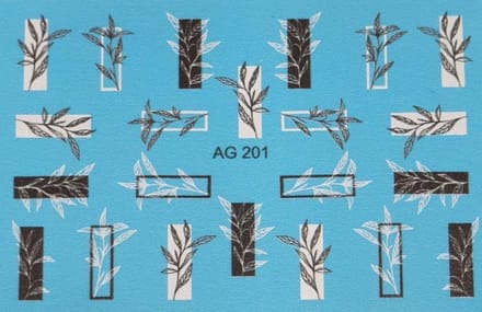 Korneliya Airbrush Waterdecal AG 201 Black/White