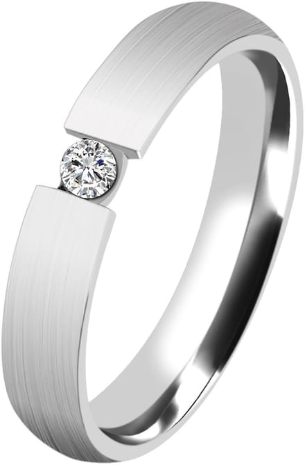 AKZENT Akzent dames ring Noble Triumph, zilverkleurig, huidvriendelijk