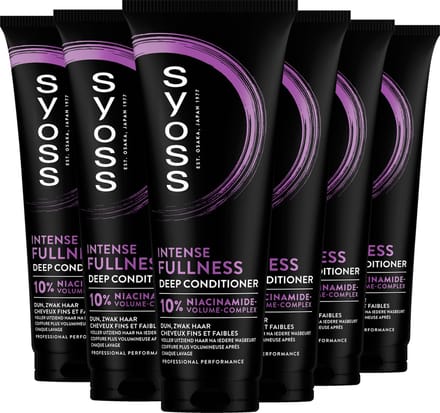 Syoss Fullness - Conditioner - Geeft Volume - Voeg Textuur Toe - Voordeelverpakking - 6x250 ml